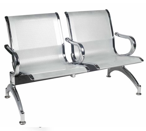 2 Seater Silver With Handle Chair
